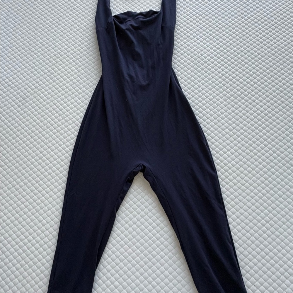 Elegant Navy Halter Jumpsuit
